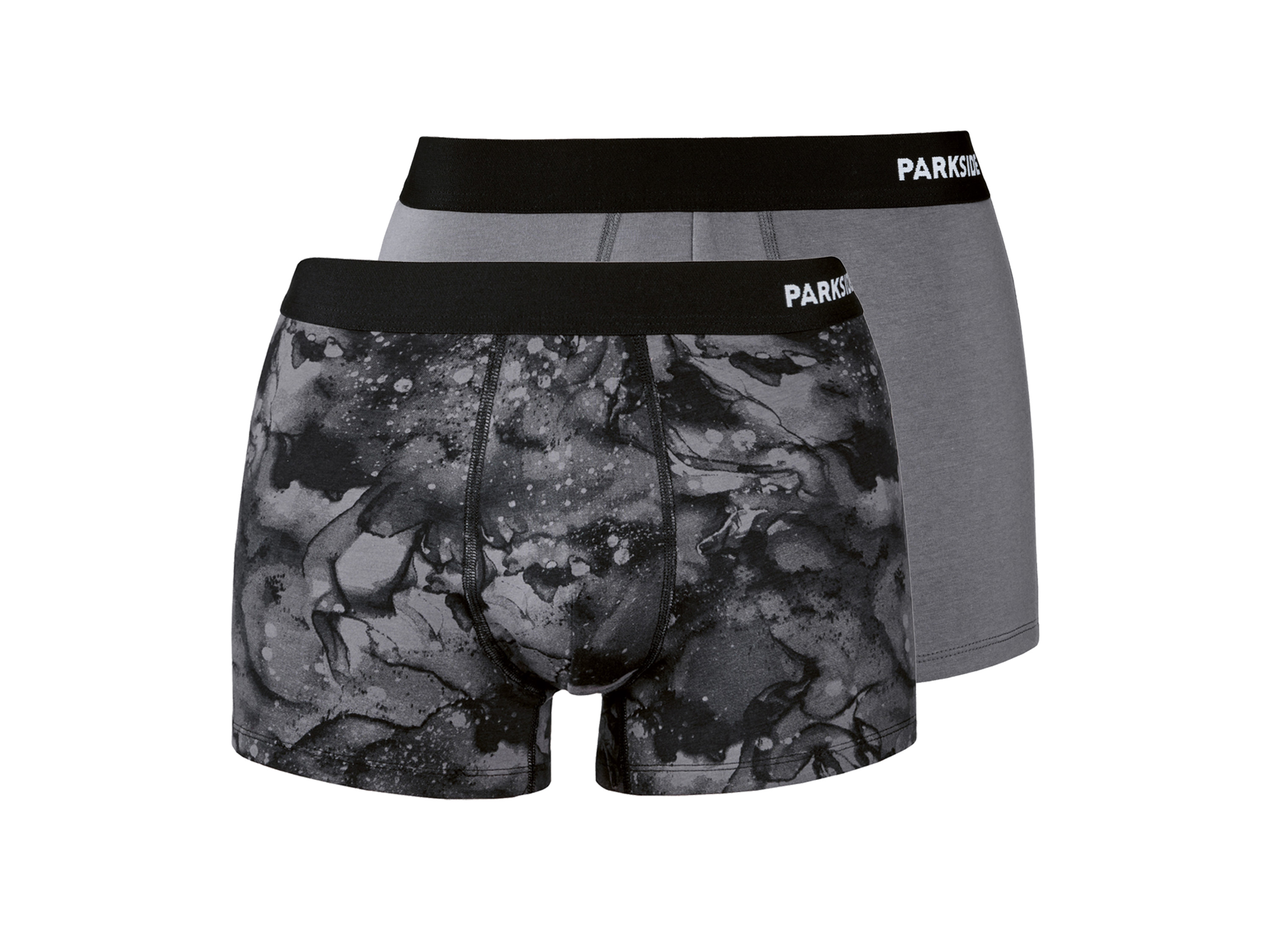 PARKSIDE Set van 2 heren boxers (Grijs, M)
