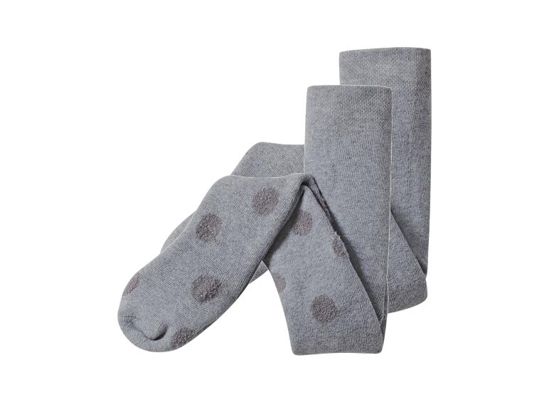 Grijze panty met stippen