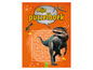 Een dinosauruspuzzelboek met een T-Rex en een doolhof.