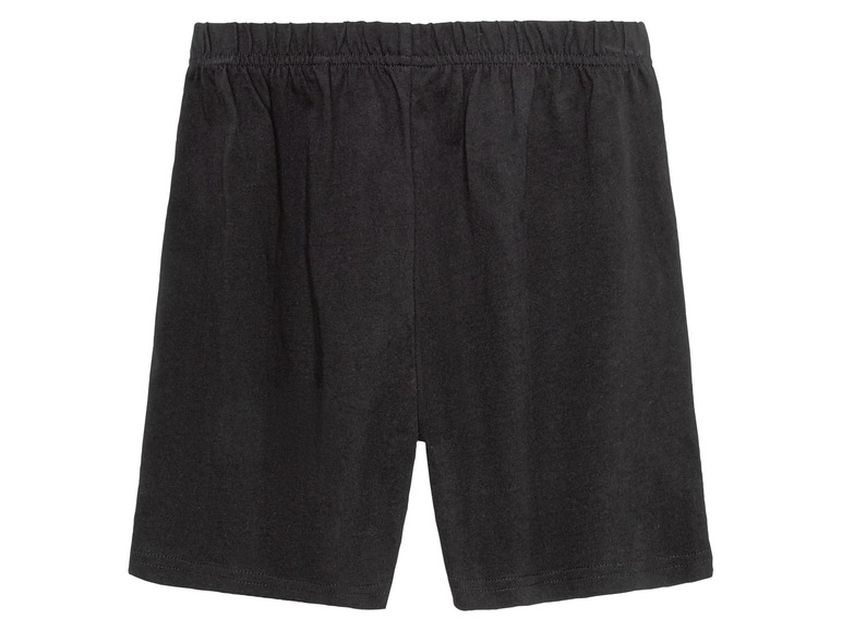 Zwarte shorts met elastische tailleband.