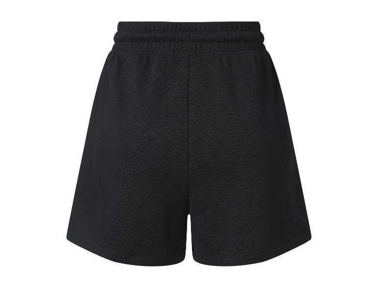 Zwarte jogging shorts met elastische tailleband.