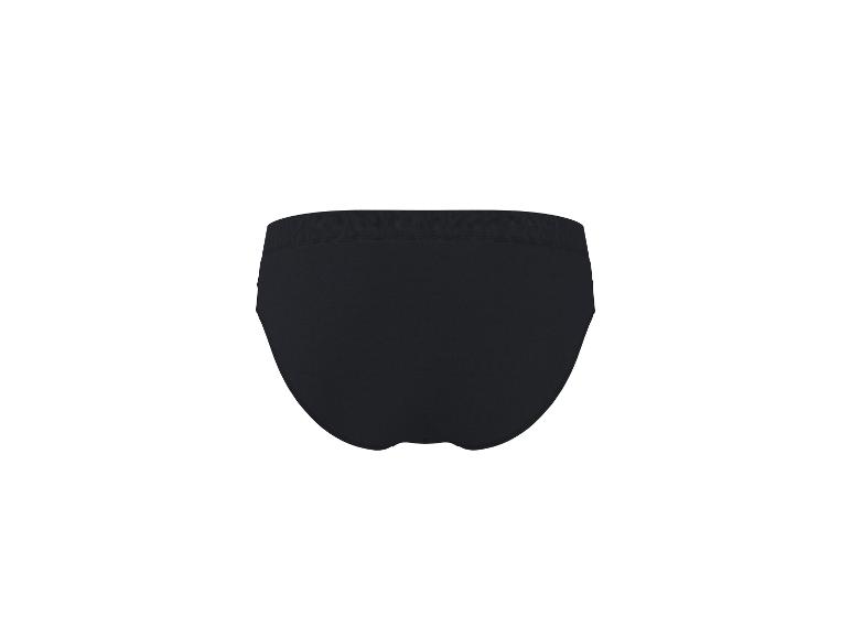 Zwarte herenslip, achteraanzicht.