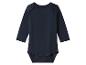 Donkerblauwe romper met lange mouwen en drukknoopsluiting
