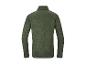 Groene fleece trui voor heren met lange mouwen, achteraanzicht