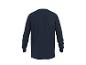 Donkerblauw T-shirt met lange mouwen voor heren, achterkant