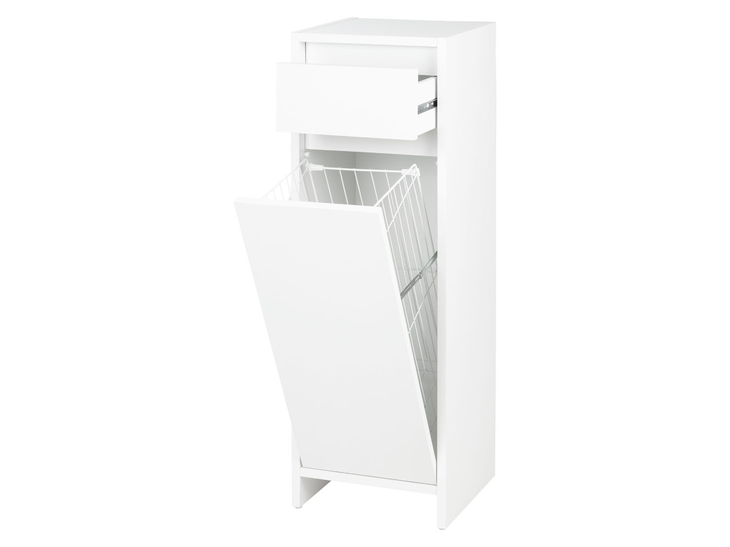 BDW Badkamerkast, 2- wasmandjes, 2- deuren 174 x 60 x 30 cm onderkast, wastafelonderkast, hoge kast, badmeubel, badkast, badregal (Antraciet/Ambachtelijk eiken
