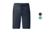 Donkerblauwe chino shorts met een trekkoord.