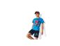 Jongenspyjama met blauw T-shirt met superheldenprint en marineblauwe shorts
