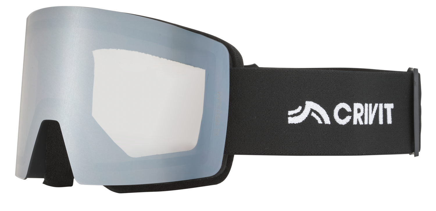 CRIVIT Skibril (All-weather, hoekig, Zwart)