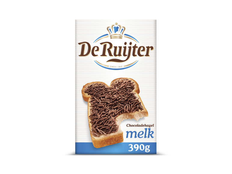 De Ruijter chocoladehagel melk, 390g