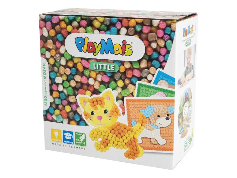 PlayMais Little Mosaic set met gekleurde kralen voor kinderen.
