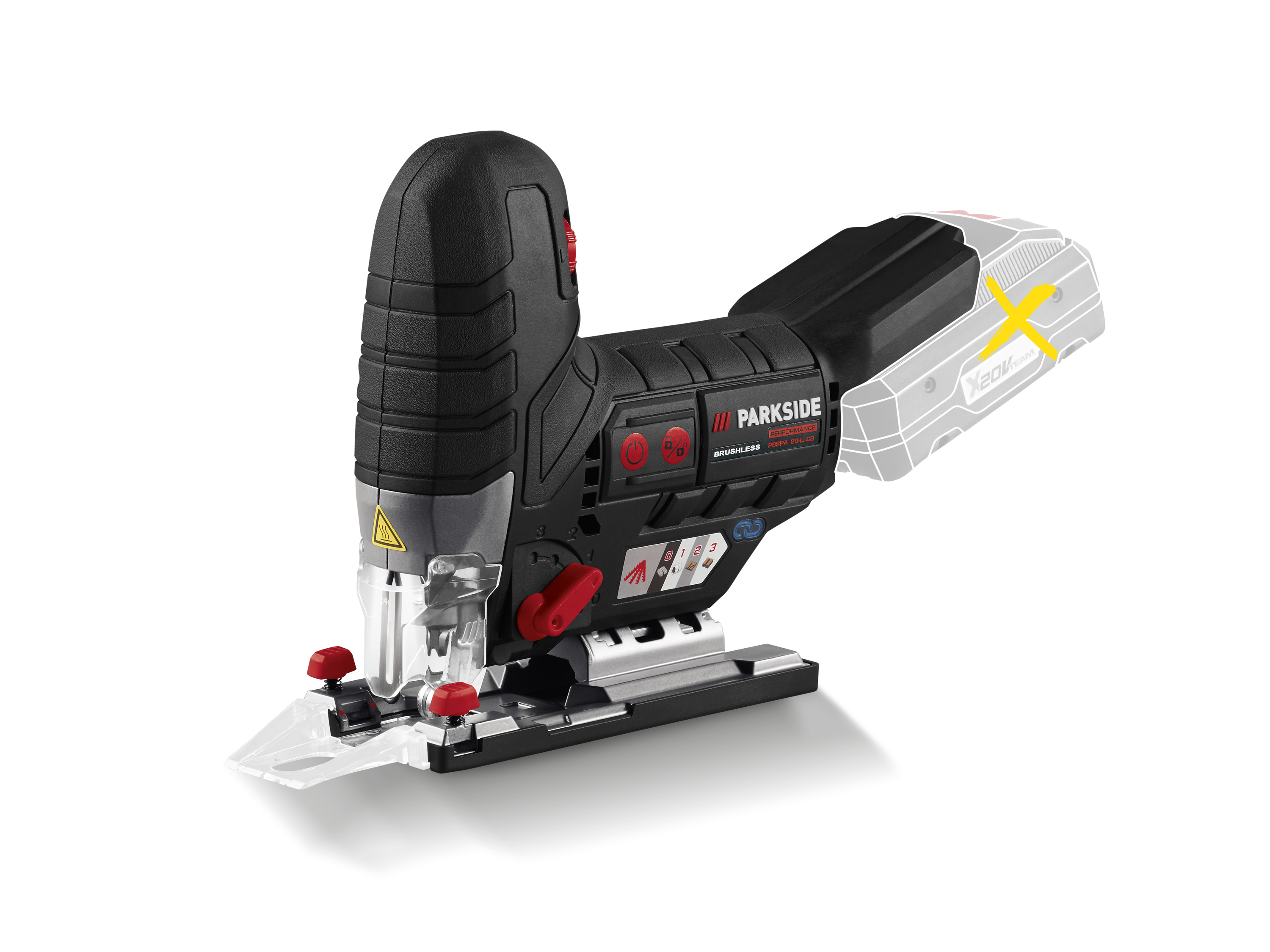 PARKSIDE PERFORMANCE Accu-decoupeerzaag 20V zonder accu afbeelding