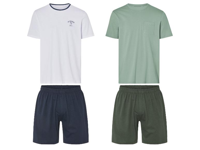 Herenslaappakken: T-shirts en shorts, effen en bedrukte stijlen.