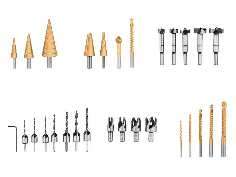 Houtboren, metaalboren en gatboren: complete gereedschapsset.