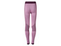 Roze sportleggings met geometrische details.