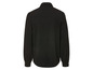 Zwarte blouse met lange mouwen.