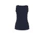 Donkerblauwe mouwloze damestop, achterkant