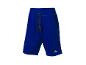 Blauwe sport shorts met trekkoord.