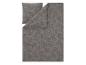 Beddengoedset met grijs bladpatroon