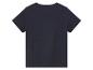Donkerblauw kinder T-shirt.