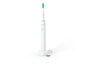 Een witte Philips Sonicare elektrische tandenborstel op een oplaadstation.