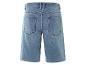 Lichtblauwe jeans shorts, achterkant.