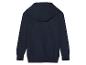 Donkerblauwe hoodie met capuchon voor kinderen.