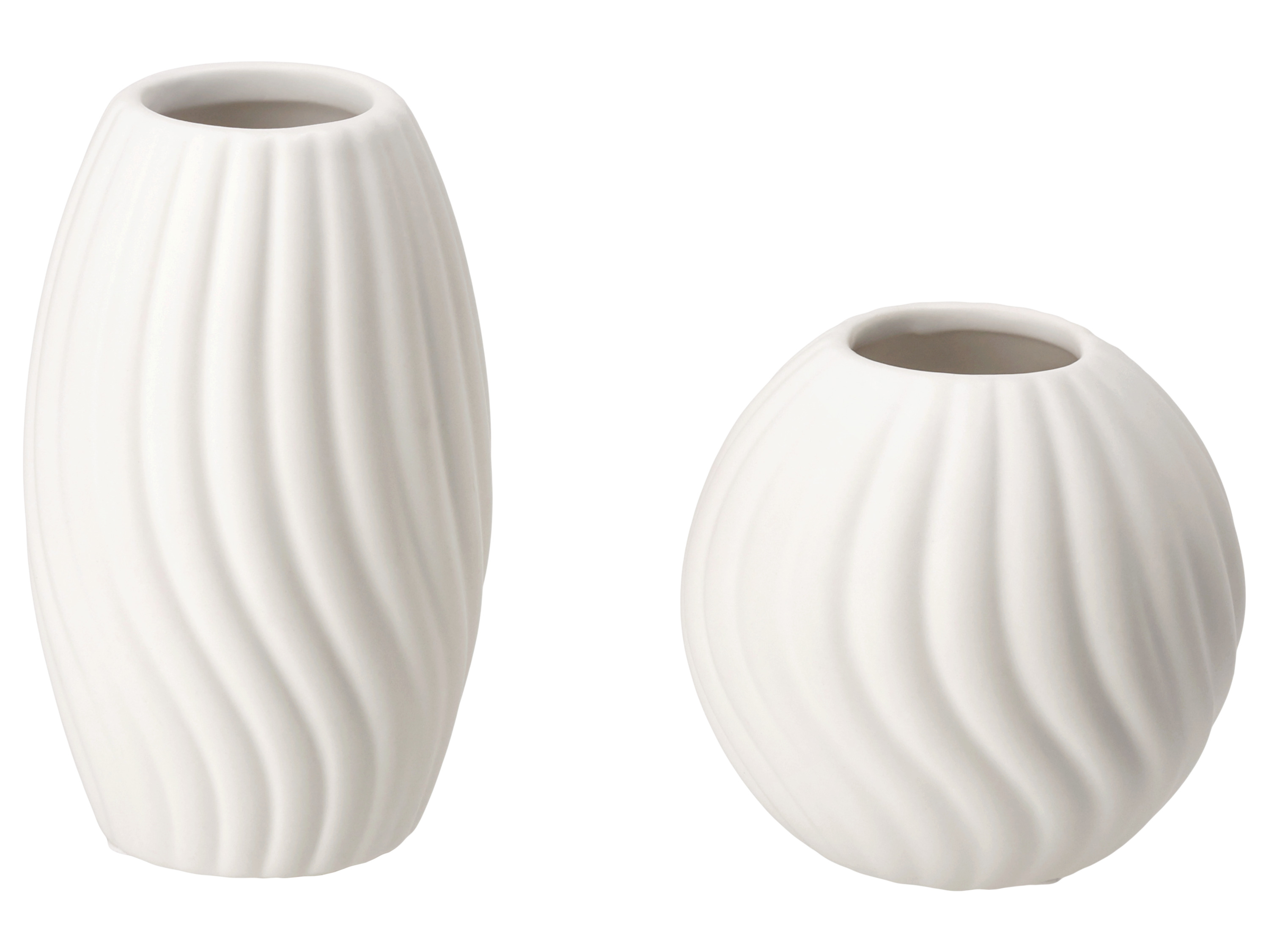 LIVARNO Set van 2 vazen (Wit)