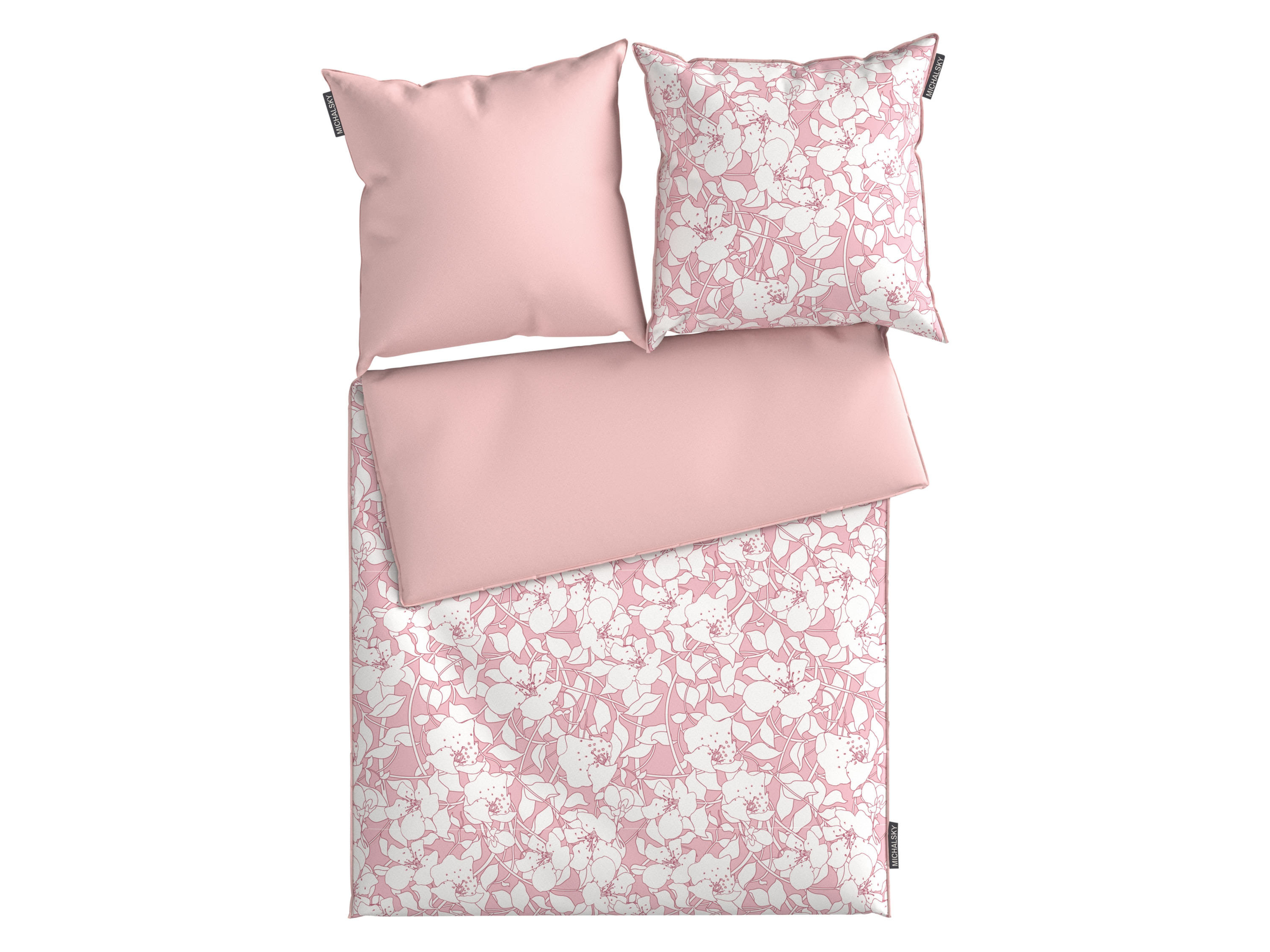 Michalsky Satijnen dekbedovertrek 240 x 220 cm (Lichtroze)