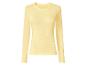 Lichtgeel geribbeld shirt met lange mouwen