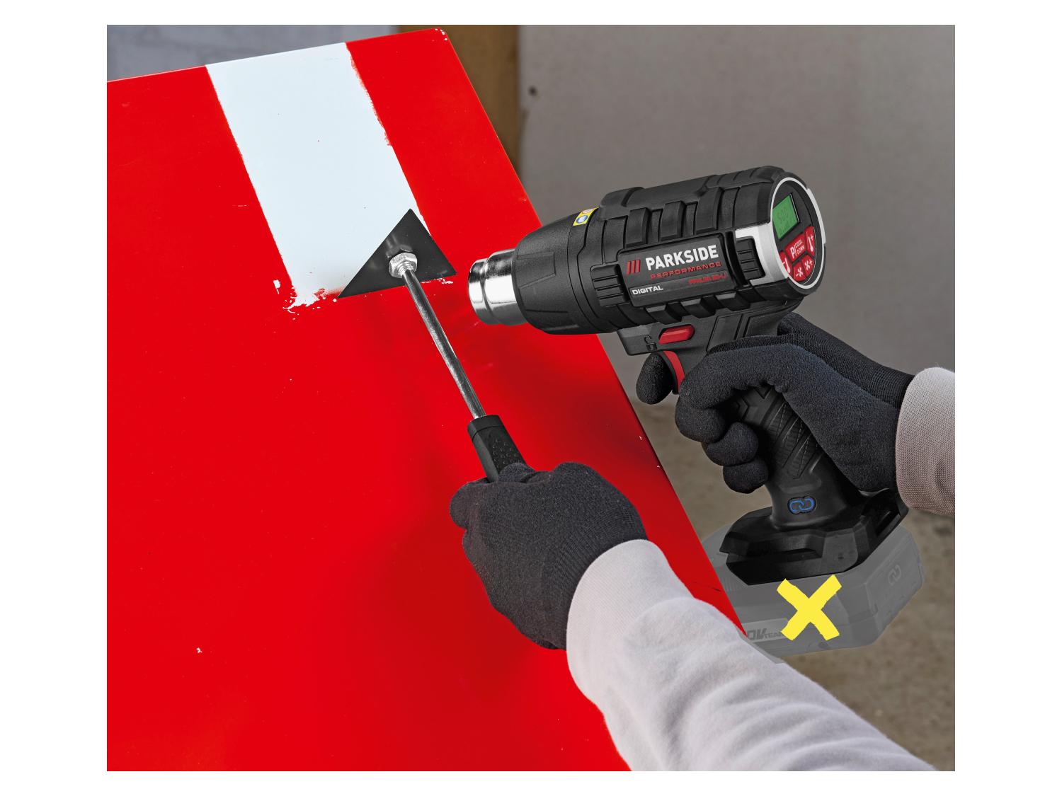 PARKSIDE PERFORMANCE® Accu-heteluchtpistool 20V zonder accu