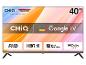 ChiQ 40-inch tv met Google TV, FHD, HDR 10, metalen frameless design en Dolby Audio.