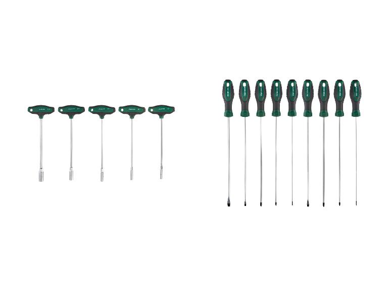 Parkside schroevendraaierset: kruiskop en inbussleutel.