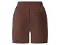 Bruine shorts met elastische tailleband en achterzakken