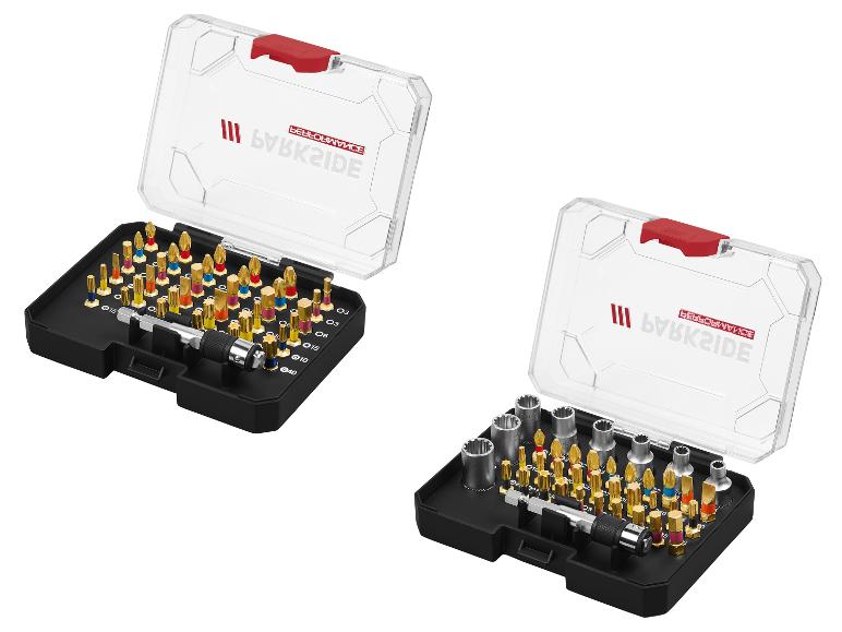 Twee sets schroevendraaierbits van Parkside Performance