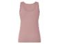 Roze mouwloze top met ronde hals