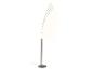LED vloerlamp met drie gebogen staven en metalen voet