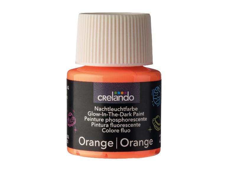 Crelando glow-in-the-dark verf, oranje.