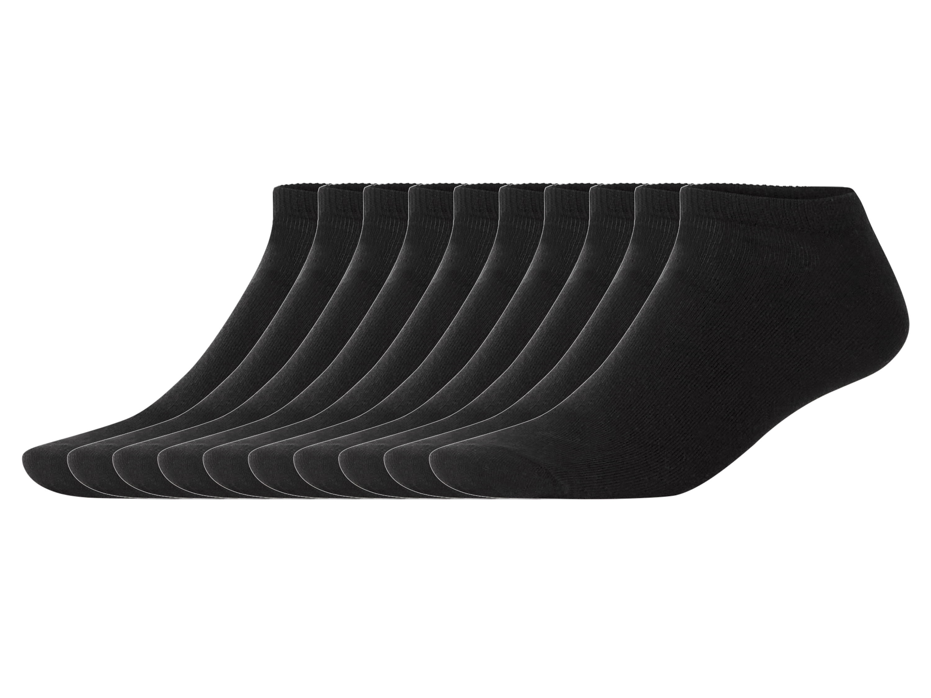 esmara Men 10 Paar enkelsokken (Zwart, 39-42)