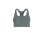 Grijsblauwe sport-bh met racerback.