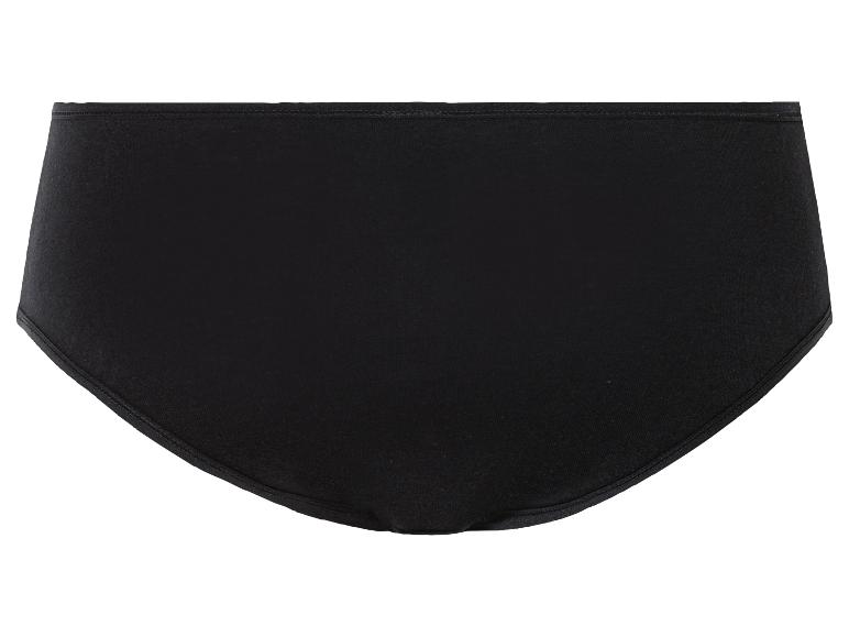 Zwarte katoenen slip.