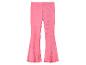 Roze geribbelde flared broek voor meisjes
