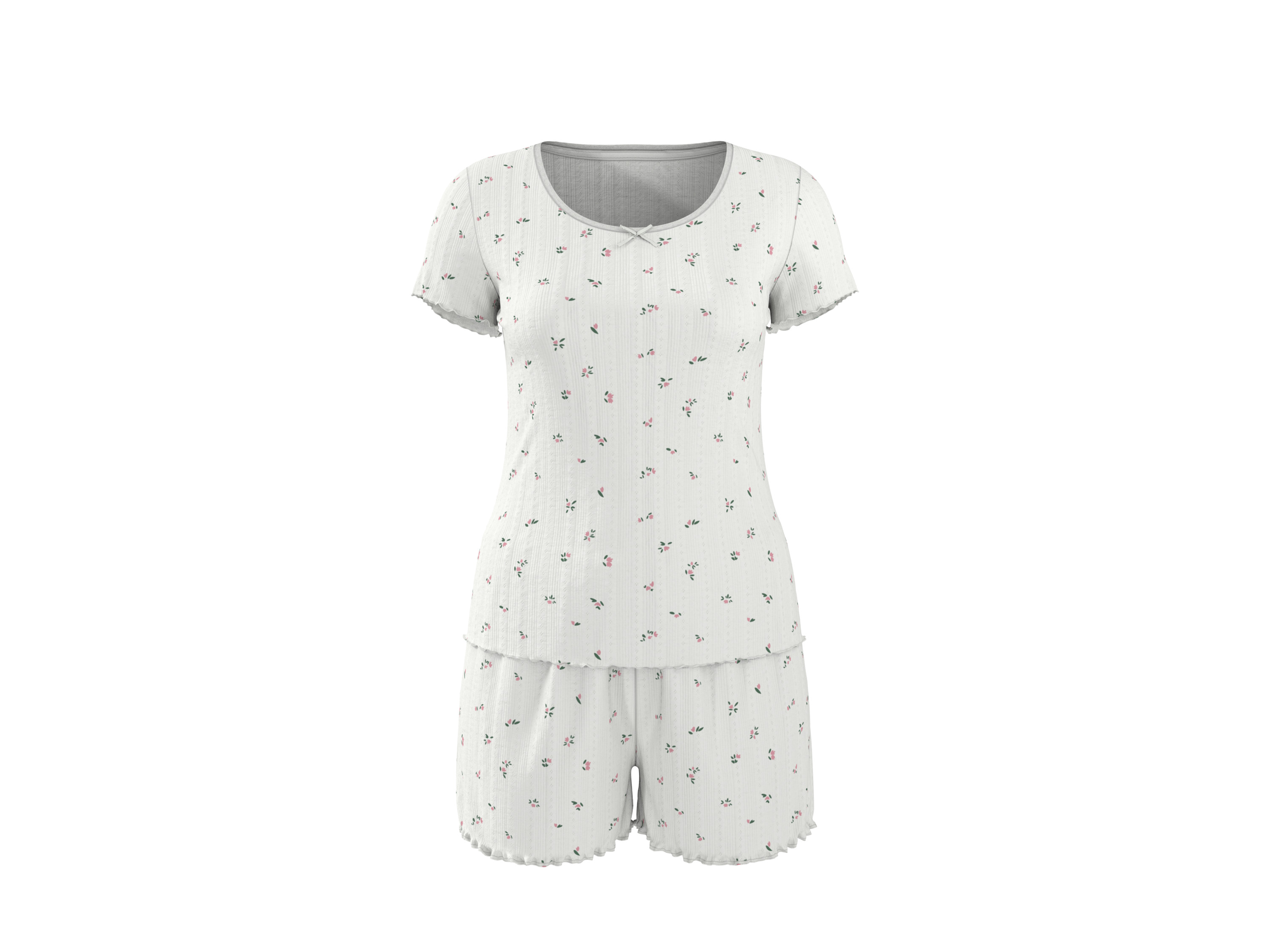 ESMARA Pointelle-pyjama (Wit, L (44/46))