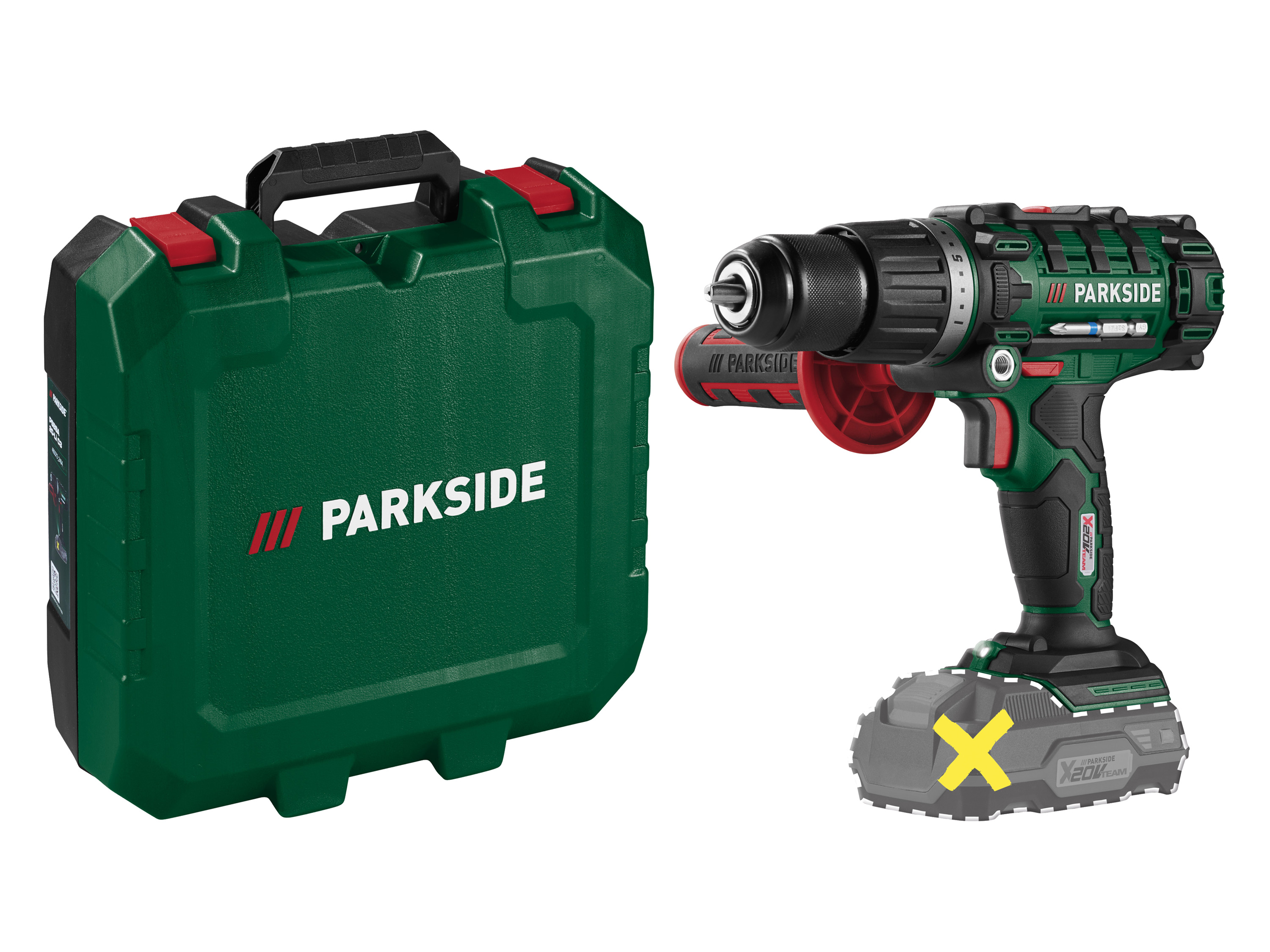 PARKSIDE Accu-klopboormachine 20 V 45 Nm, zonder accu en lader