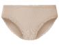 Beige onderbroek met kant.