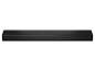 Zwarte soundbar met Dolby Atmos en DTS:X logo's, met bedieningsknoppen bovenaan.