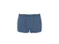 Blauwe geribbelde katoenen boxershorts voor heren.