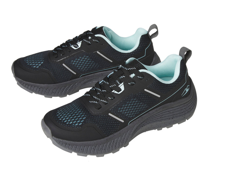 Rocktrail Dames wandelschoenen, ademend (37, Zwart-blauw)