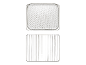 Gaasmand en rooster voor airfryer of oven.
