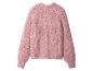 Roze gebreide trui met lange mouwen